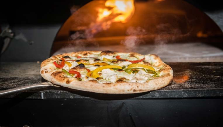 White Base Pizza with Peppers