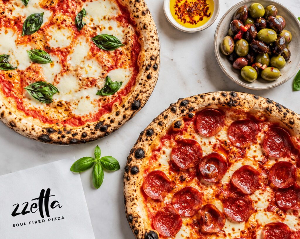 Zzetta peperoni margharita pizza Zzetta peperoni pizza