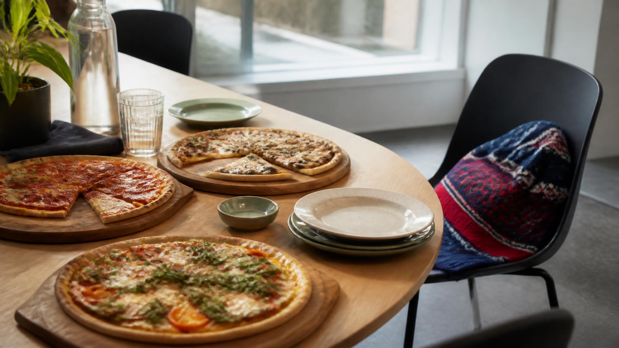 Christmas Jumper Day 2026 office lunch: who pays for pizza? Illustrative pizza catering banner