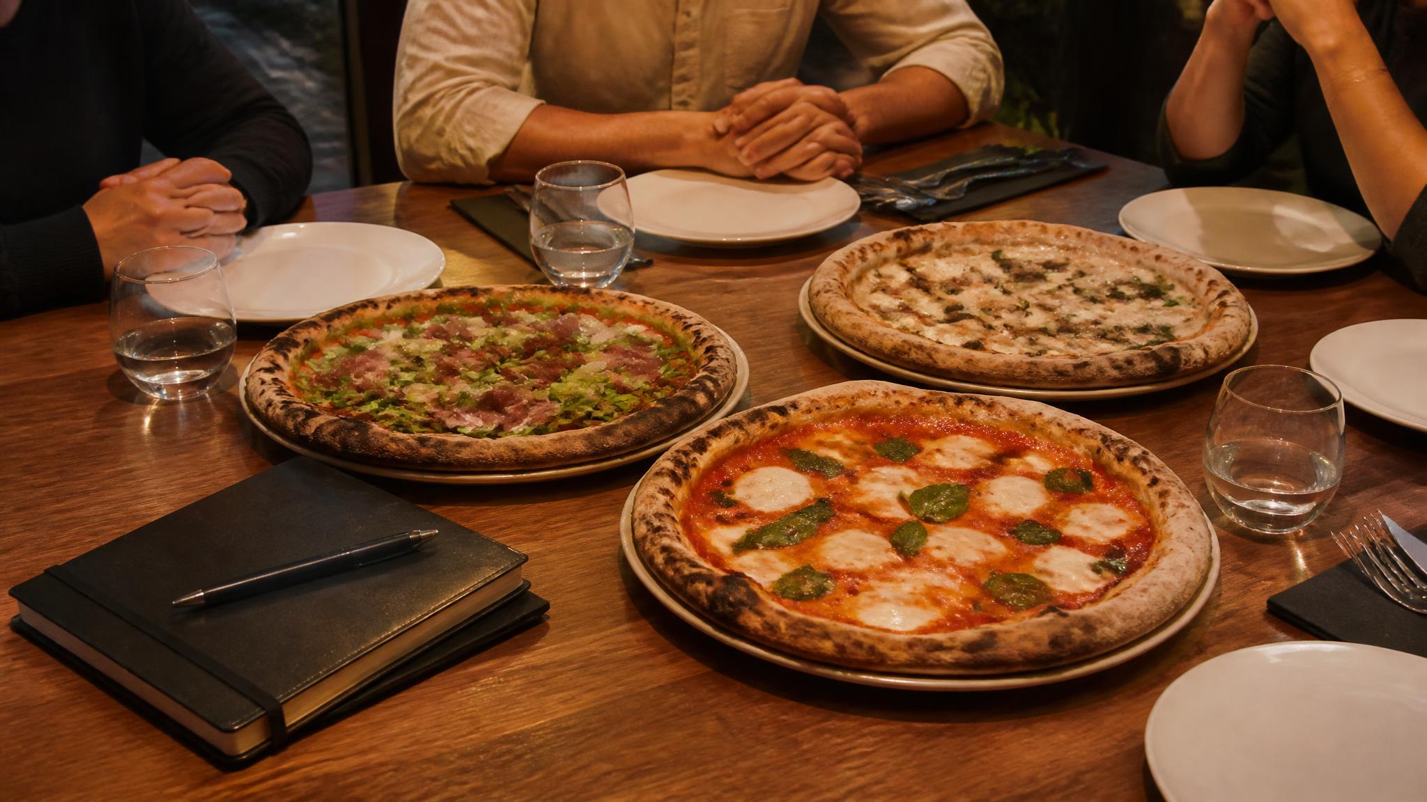 Illustrative pizza catering banner